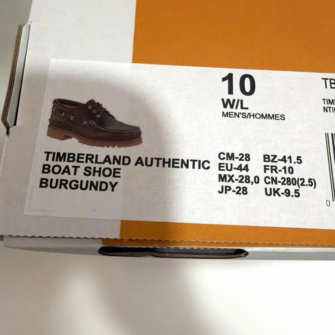 靴 Timberland 3 eye US 10 BURGUNDY 28cm