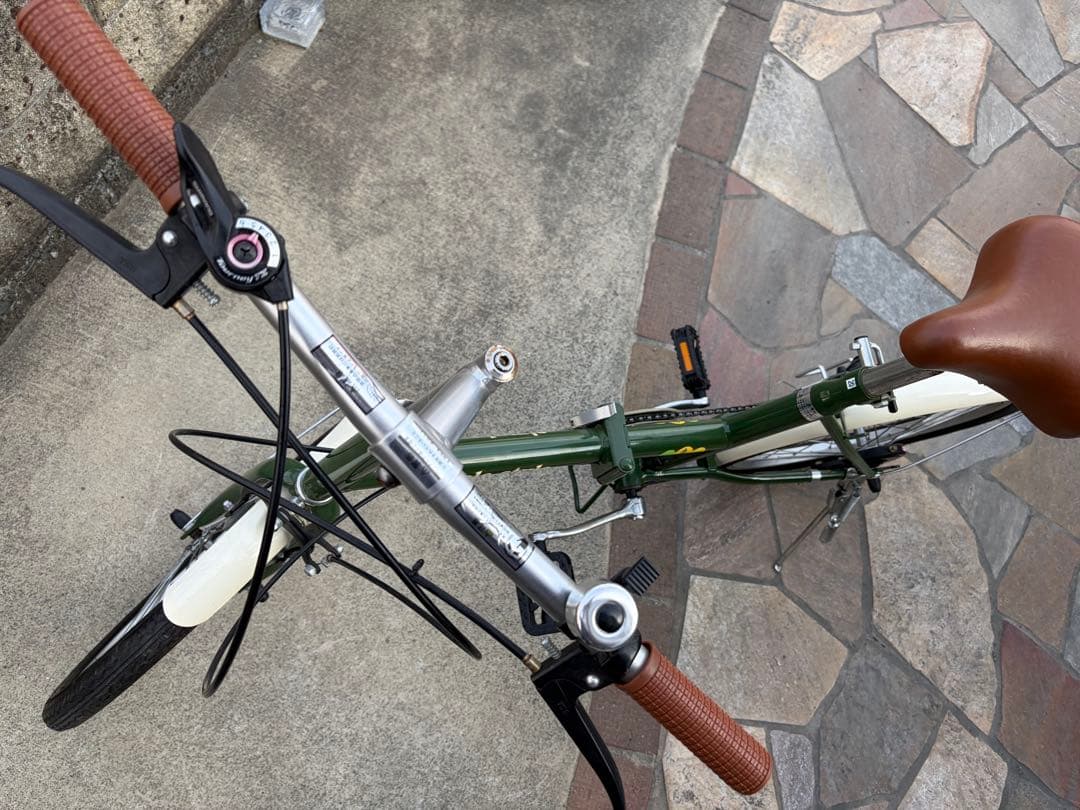 折り畳み自転車simple style グリーン