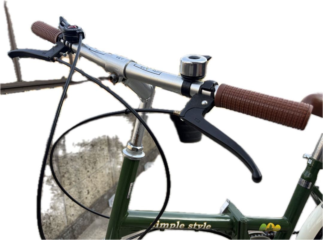 折り畳み自転車simple style グリーン