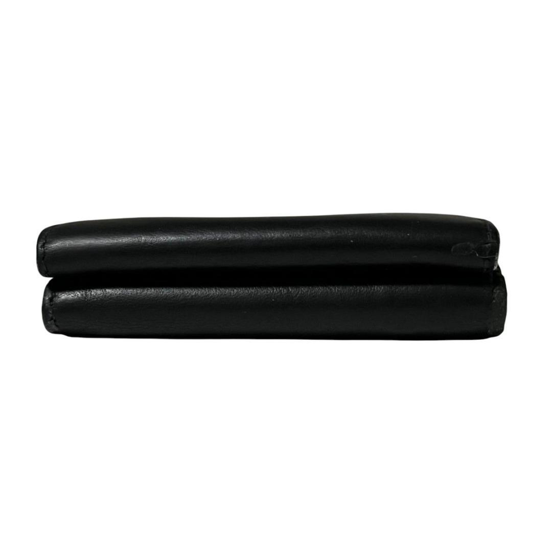美品　BALENCIAGA バレンシアガ 三つ折り財布 財布 レザー 黒