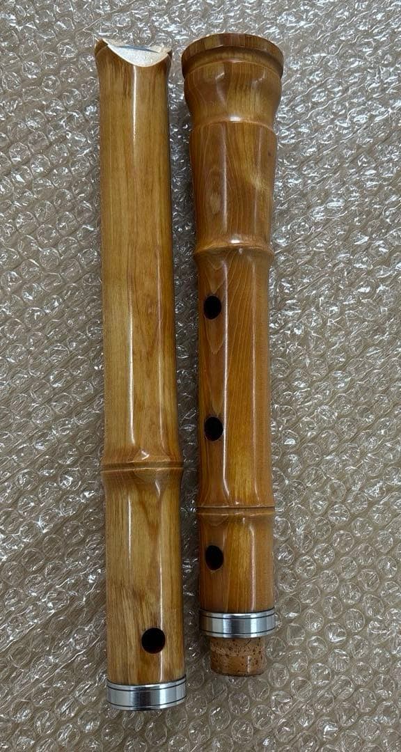 【美品】尺八　銘木 飛鳥尺八 １尺８寸管