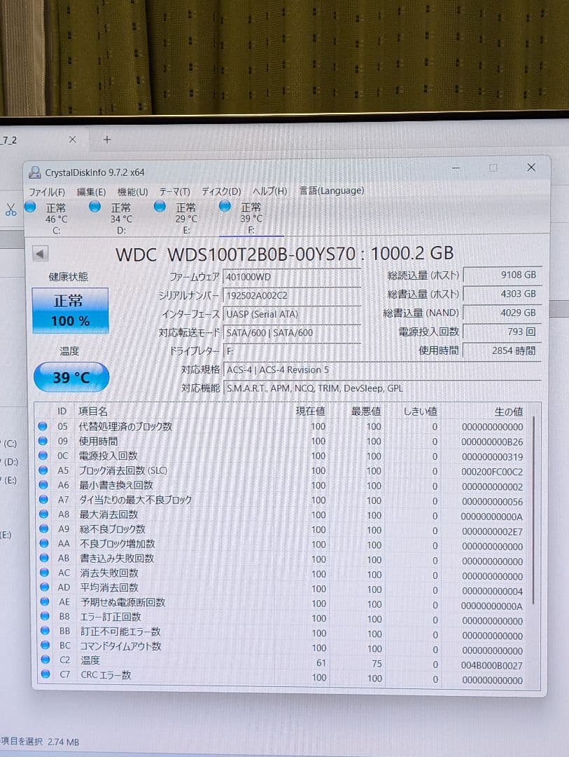 ゆ*う様 WD Blue 3D NAND SATA SSD 1TB M.2 22
