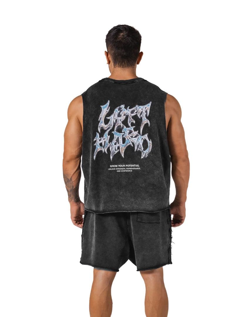 【新品】L LOGO BOX TANKTOPノースリーブ　ブラック