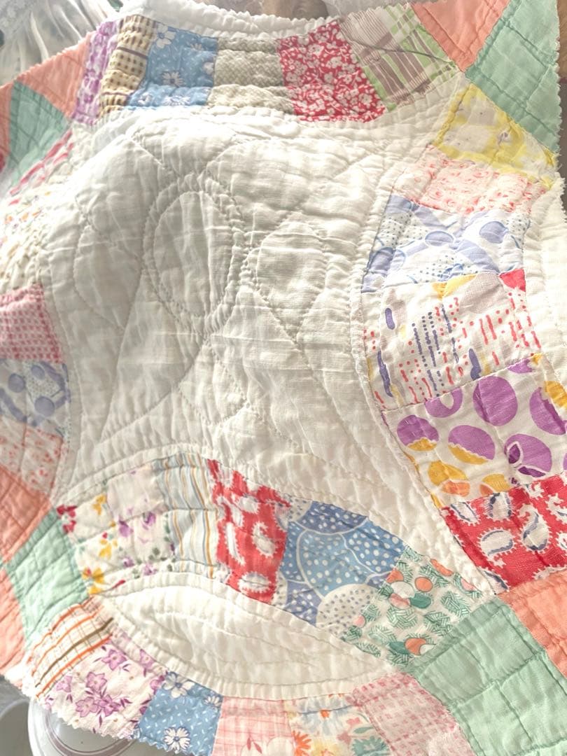 まろさま専用です♡アンティークキルト カットキルト·͜· ♡
