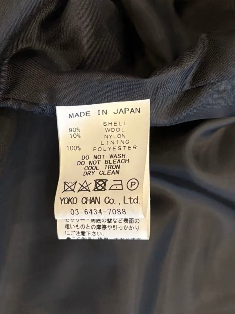 YOKOCHAN バックパールコート ブラック