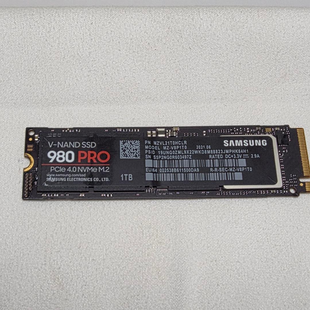 中古 SAMSUNG サムスン NVME M.2 SSD 980PRO 1TB
