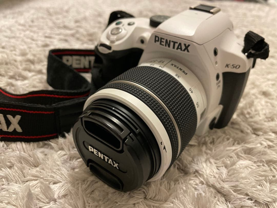 PENTAX K-50 ホワイト ダブルレンズセット バッグ付