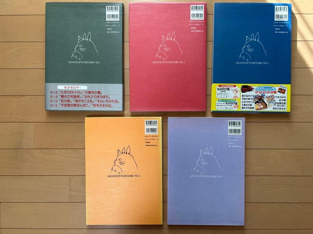 スタジオジブリ作品関連資料集　Ⅰ〜Ⅴ　型録