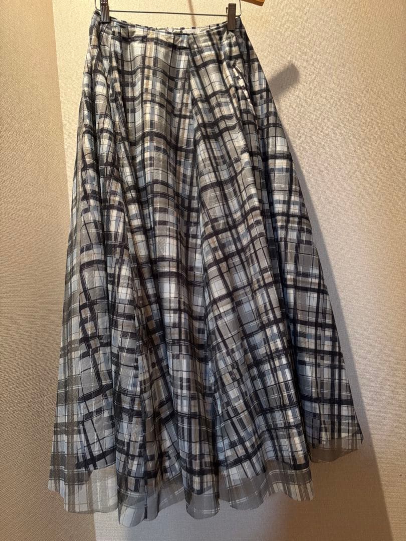 TELMA テルマ　チェック　チュール　スカート