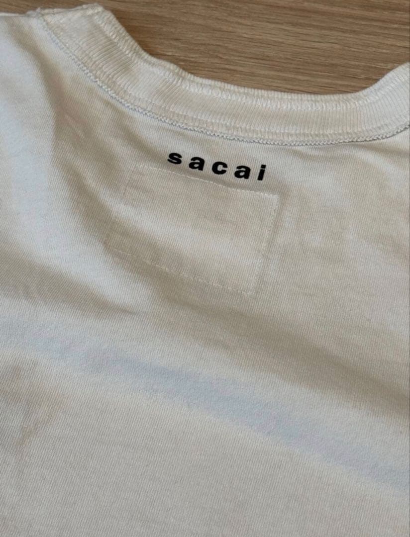 専用　sacai × KAWS 21AW 刺繍ロゴ ポケットTシャツ