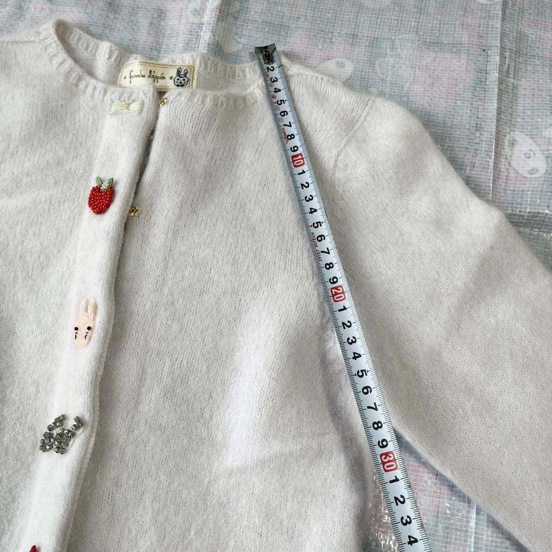 フランシュリッペ　刺繍ビーズが可愛いカーディガン♪