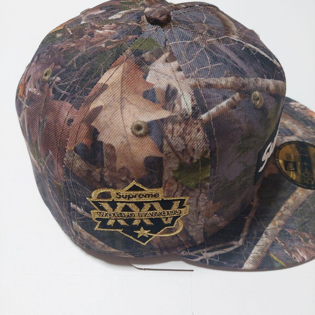 Supreme NEWERA　リアルツリー柄キャップ　美品。7 5/8