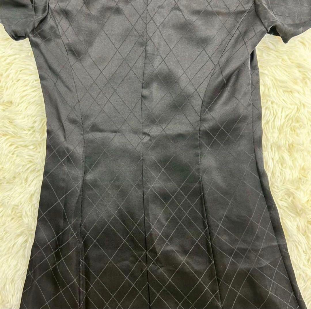 【美品】BURBERRYバーバリーロンドン シルク100%ワンピース サイズ40