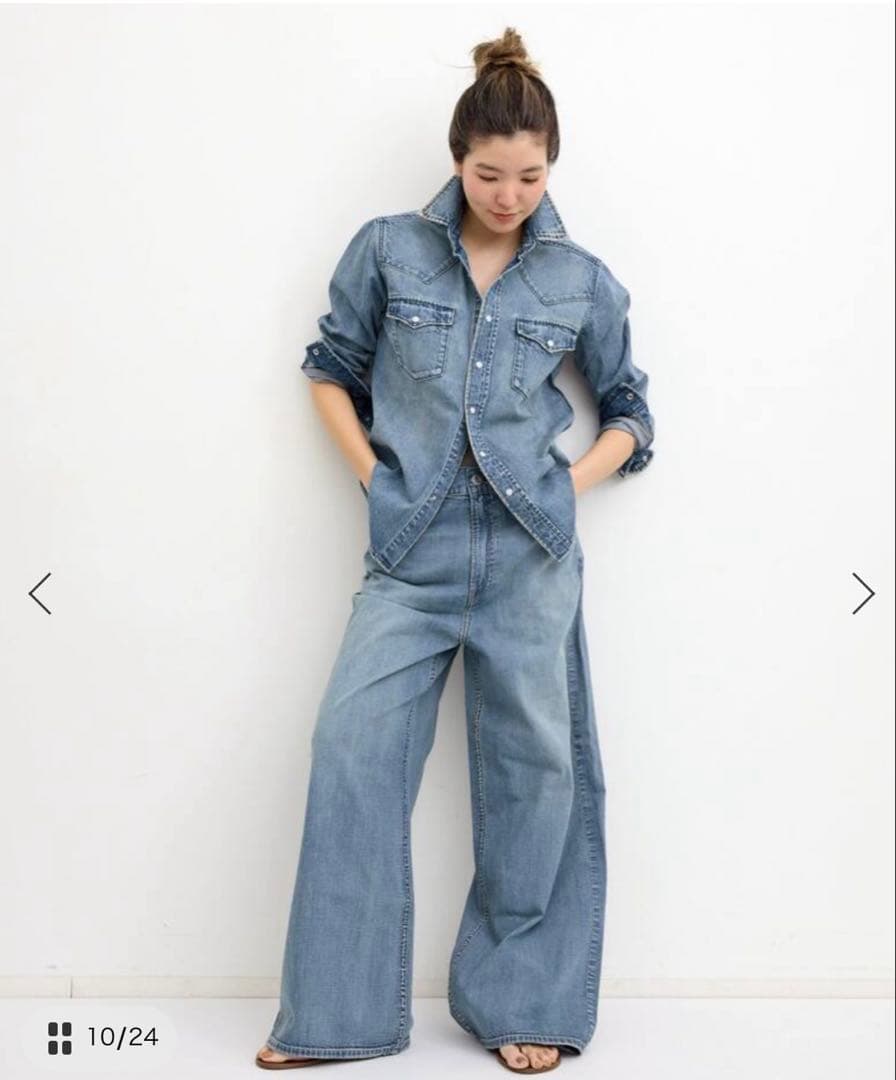 【UPPER HIGHTS/アッパー ハイツ】 WIDE DENIM 25