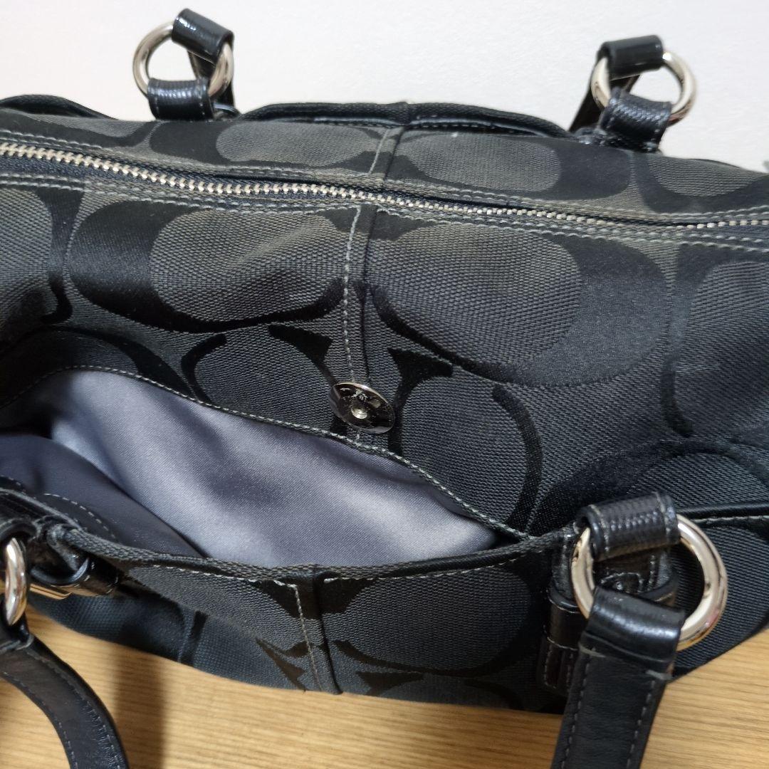 美品 COACH シグネチャー柄 2WAYボストンバッグ
