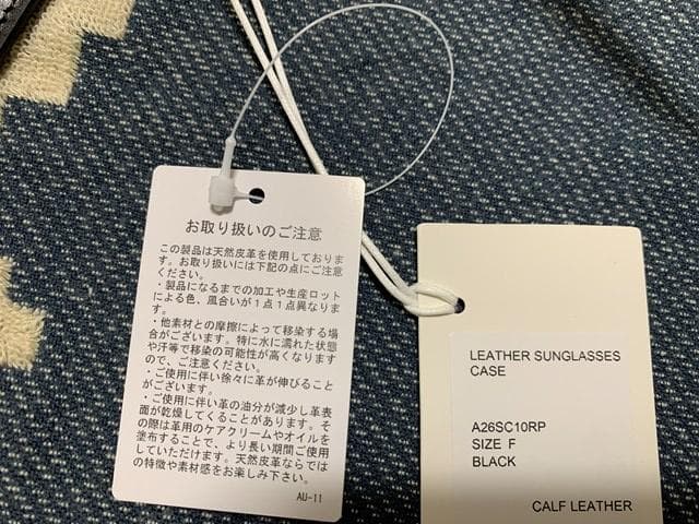 新品 26ss AURALEE LEATHER SUNGLASSES CASE