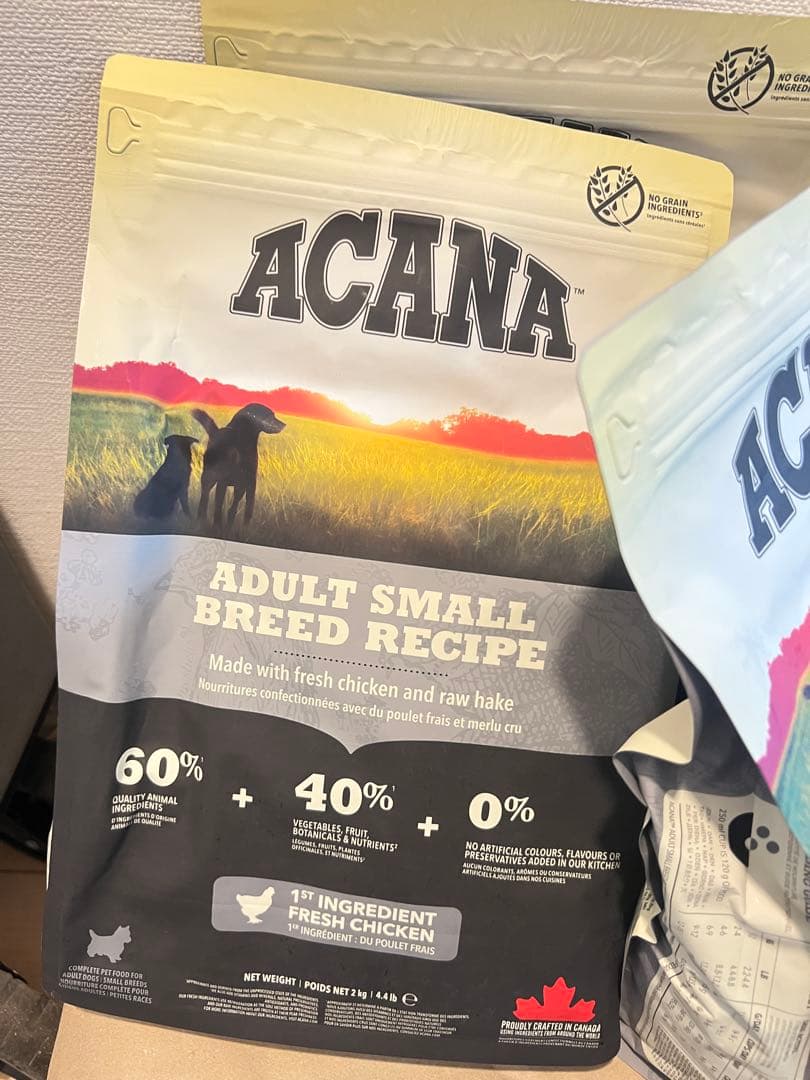 ACANA (アカナ) ドッグフード アダルトスモールブリード 2kg 3袋