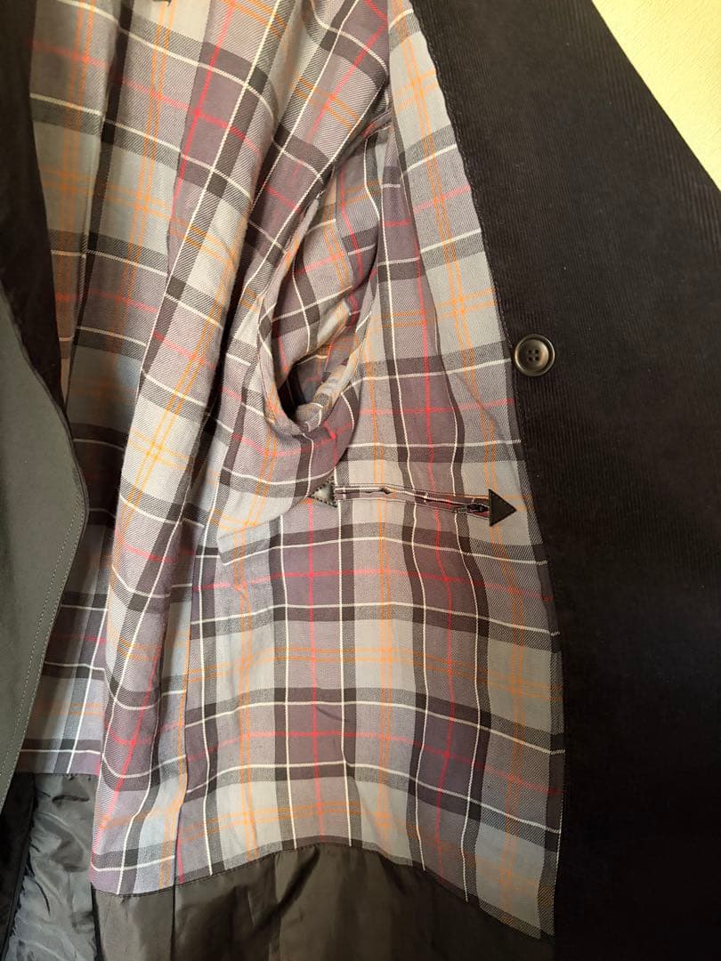 【Barbour バブアー】コート 42 ブラック系 裏地チェック