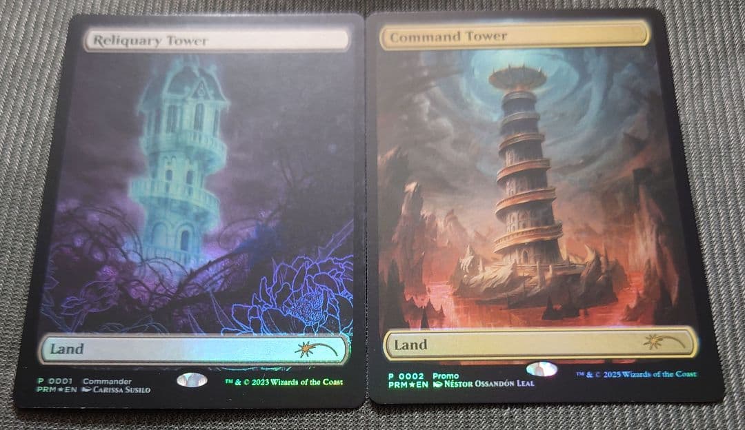 mtg 稀少 テキストレス プロモ FOIL 統率の塔 聖遺の塔 2枚セット