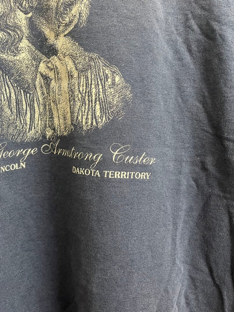 80s 偉人 ビンテージ プリント tシャツ usa製 ネイビー