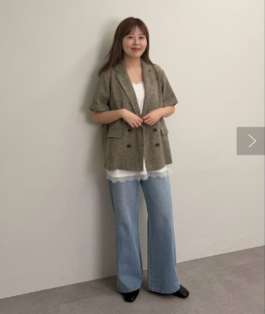 DISCOAT　ゆゆさん監修/理想を叶える♡欲張りライトオンスデニムワイドパンツ