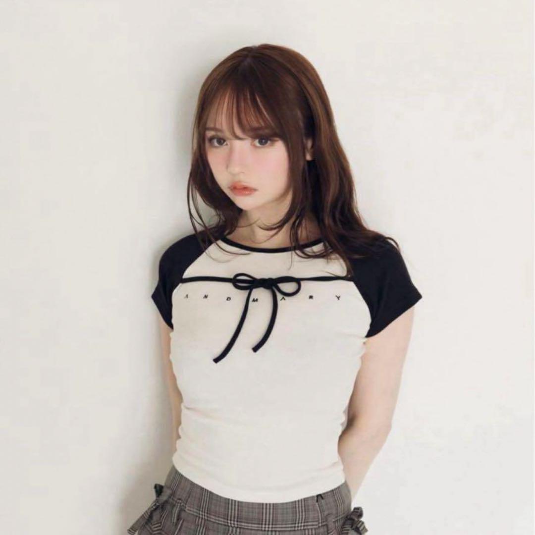 トップス andmary Alma ribbon tops