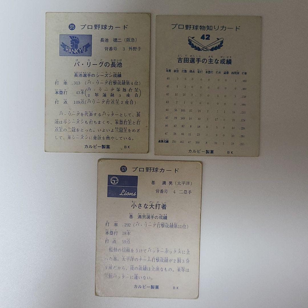プロ野球カード1973年度版
