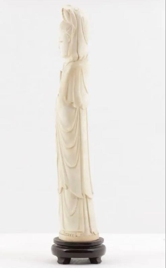 Ahmad 　極上古美術品　マンモス　観音菩薩立像 40cm 1.1Kg