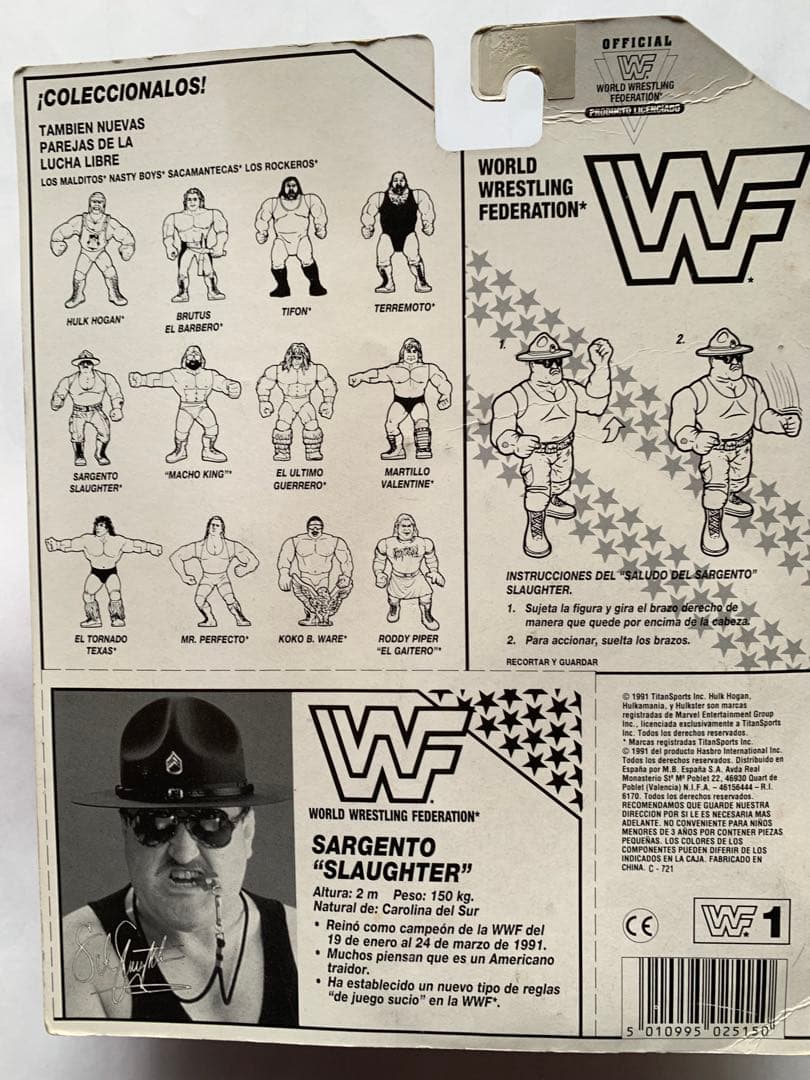 WWE WWF サージェントスローターSgt. Slaughter ハズブロ
