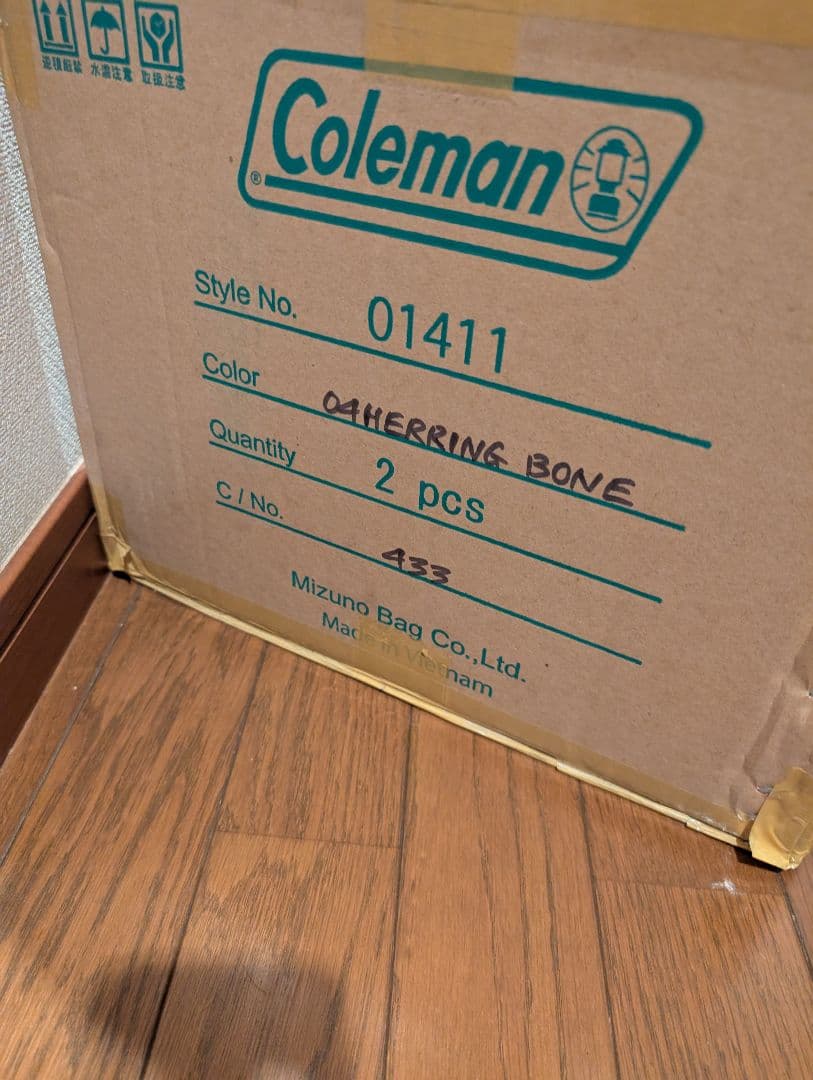 コールマン キャリーバッグ Coleman ボストンバッグ 　ヘリンボーン