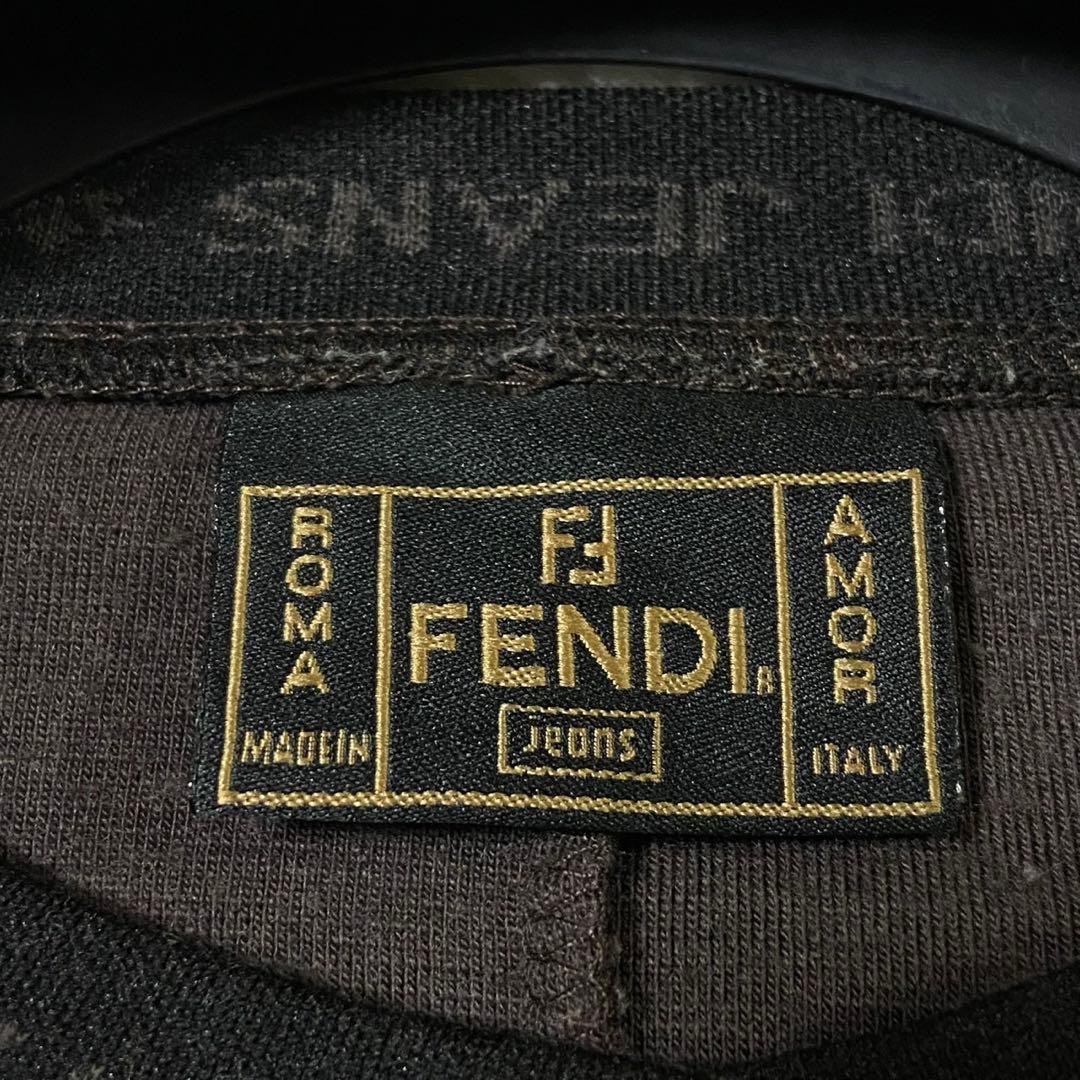 【ココユユ】FENDI 金ボタン FFロゴ カーディガン ダークブラウン