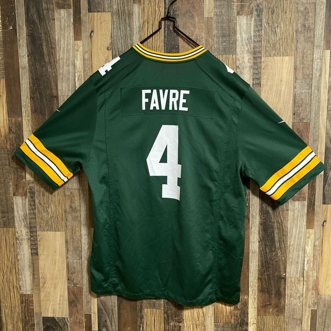 ナイキ NFL アメフト ゲームシャツ ロゴ ユニフォーム XL 半袖 グリーン