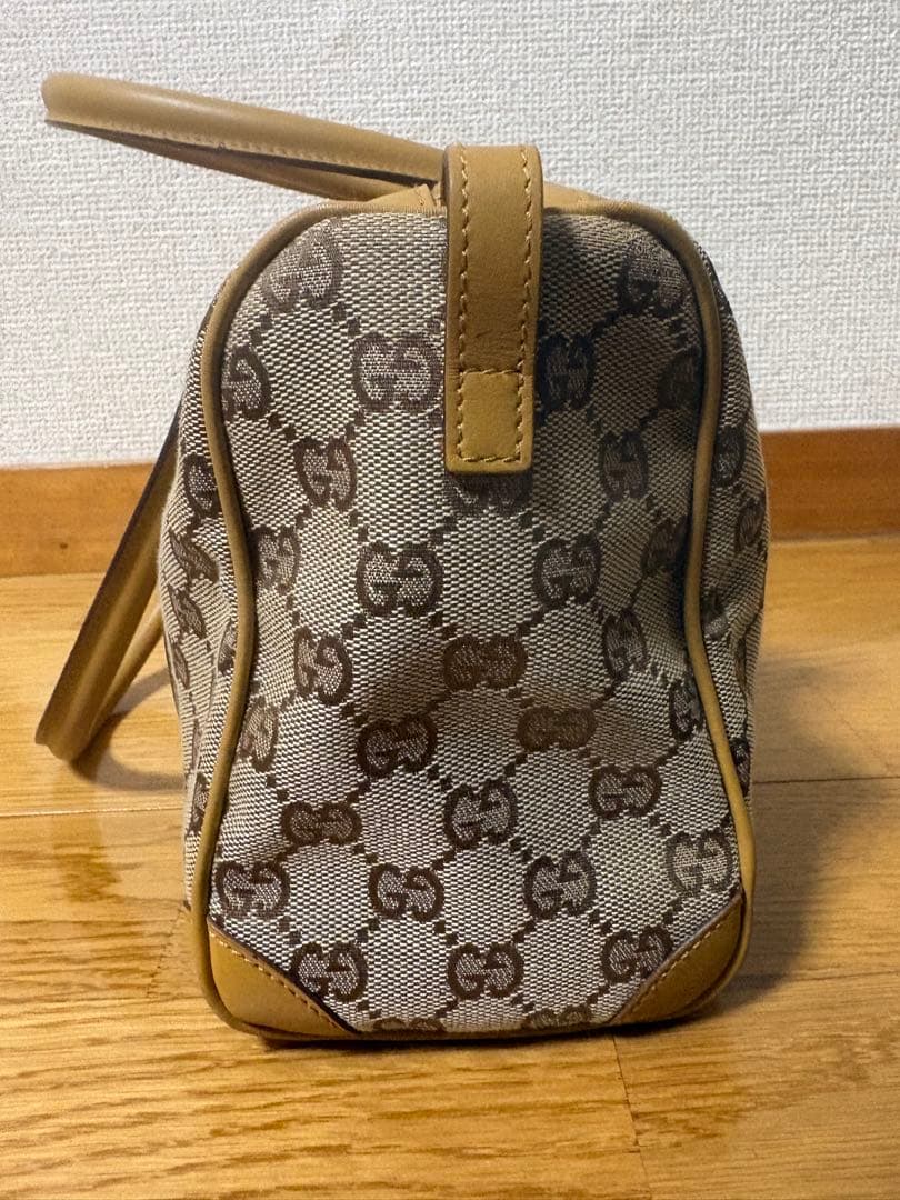 GUCCI ハンドバッグ ミニボストンバッグ　ベージュ/オレンジ