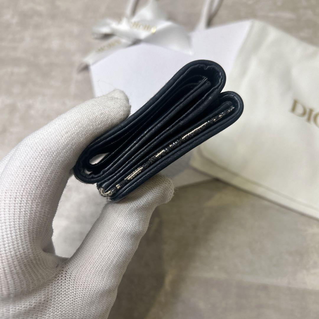 美品✨クリスチャンディオール キャンバス ロゴ 三つ折り財布