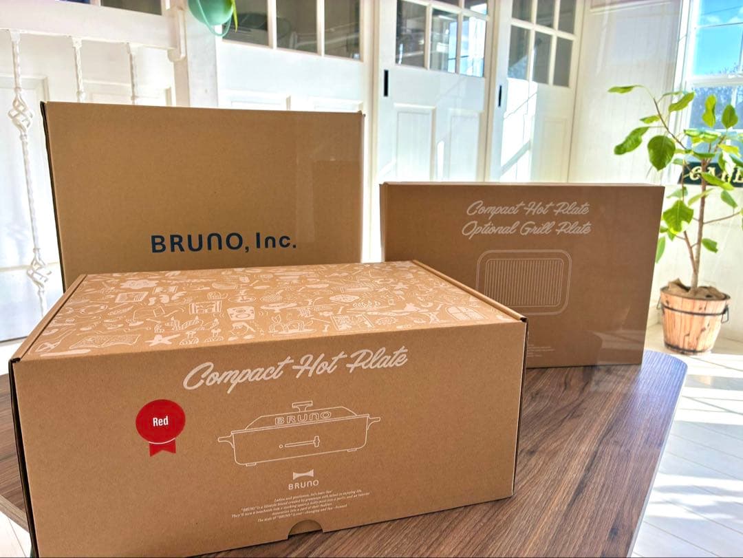 【未開封・新品】BRUNO コンパクトホットプレート レッド