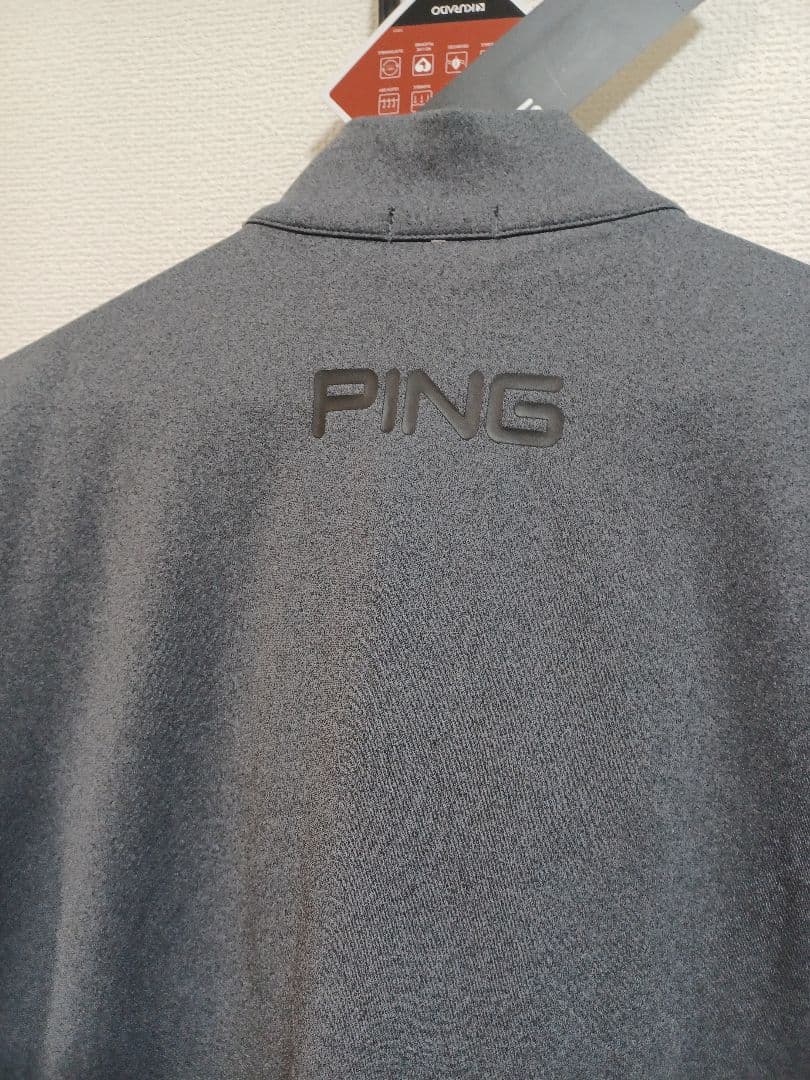 ★新品★ピン　PING エアーフレイク ハイネックゴルフシャツブルゾンLL