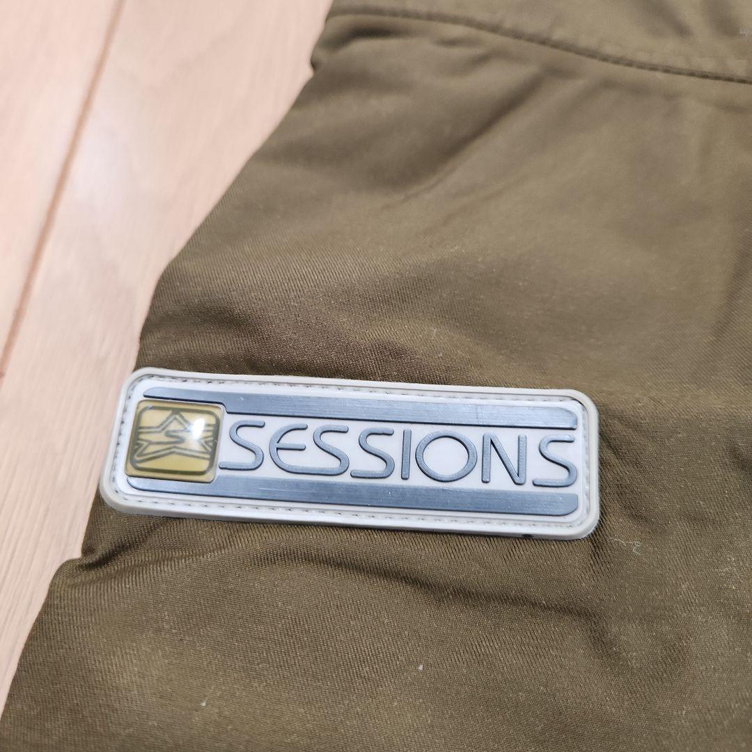最終価格 SESSION スノーボードパンツ カーキ色