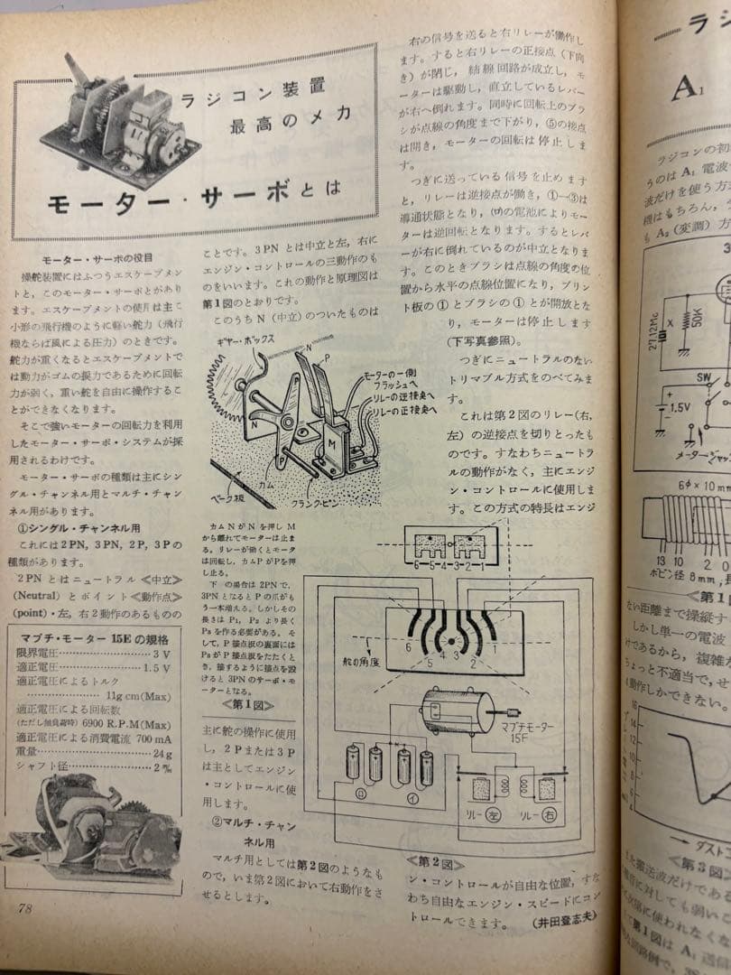 ラジコン技術 夏号 1961年 超希少の付録付き