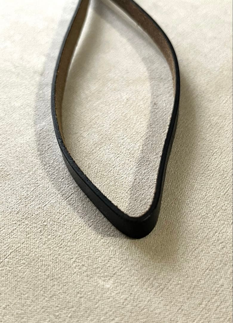 HERMES セリエ 美品✨レザー ストラップ チャーム シルバー