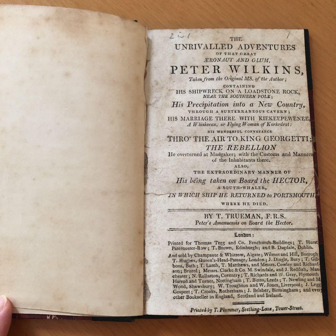 洋書 ADVENTURES OF PETER WILKINS,ETC.