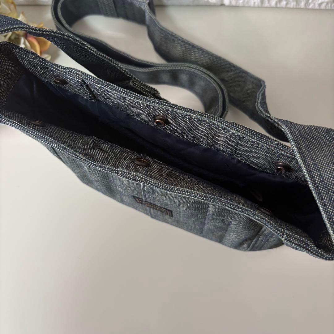 希少 PORTER DEEPER ショルダーバッグ デニム地 斜め掛け 廃盤品