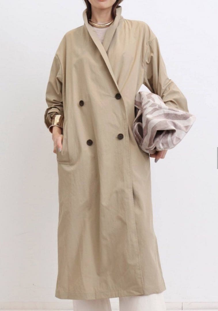 25SS❣️定価6.8万 アパルトモン ECOTTONY ナイロントレンチコート