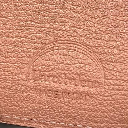 【新品 定価3.5万円】ラルコバレーノ 三つ折り財布 本革 ベージュ　2410