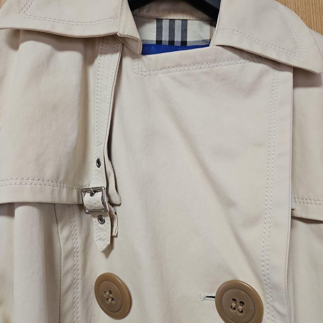 Burberry バーバリーブルーレーベル　ベージュ ショートトレンチコート