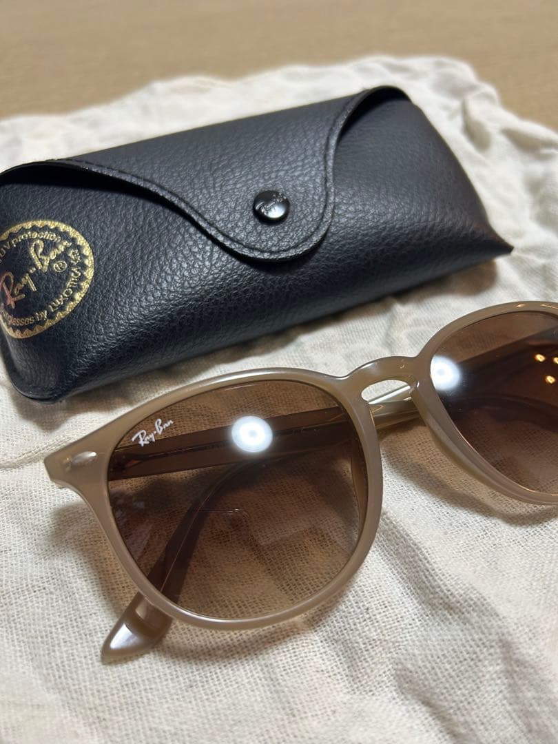 Ray-Ban サングラス ブラウン ウェリントン型 レイバン　即購入可