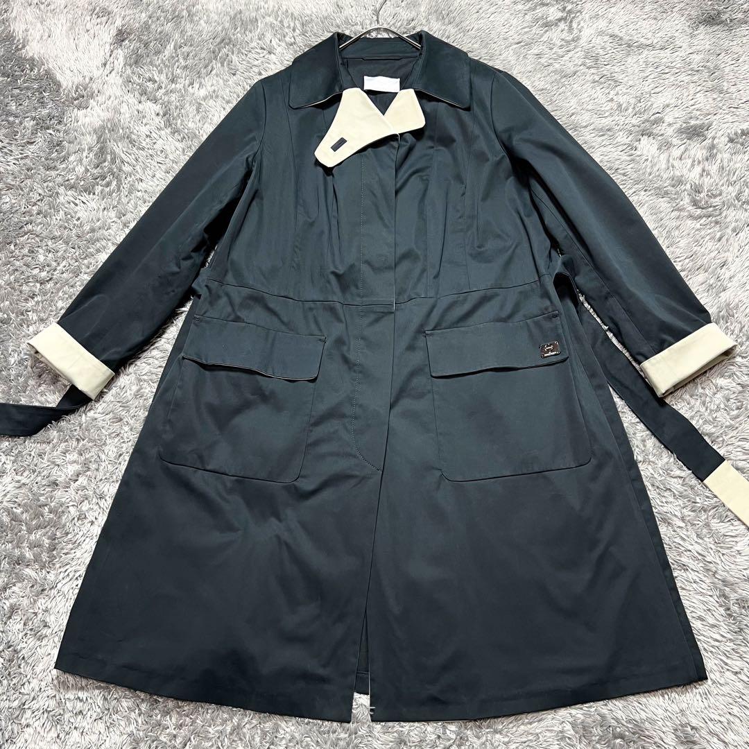 MaxMara マリナリナルディ トレンチコート ネイビー XXL相当　美品