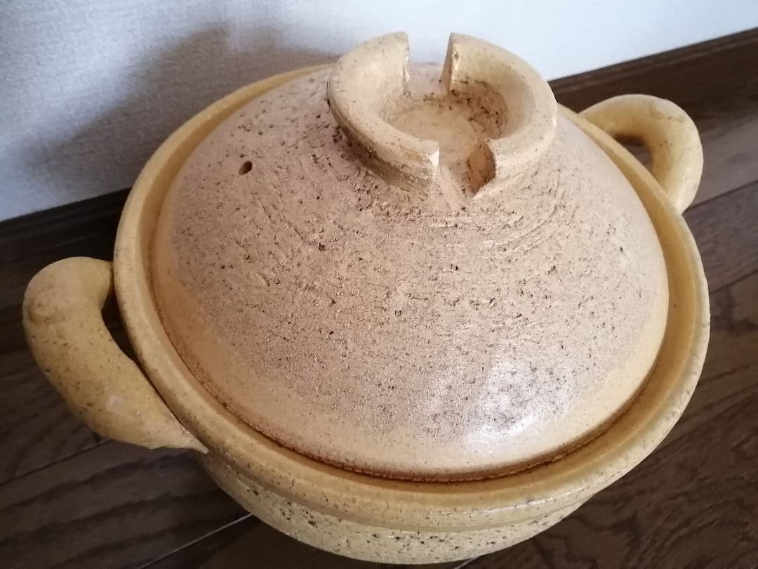 伊賀焼　長谷園 かまどさん 5合炊き 土鍋 炊飯 レアカラー　黄色　黄土色