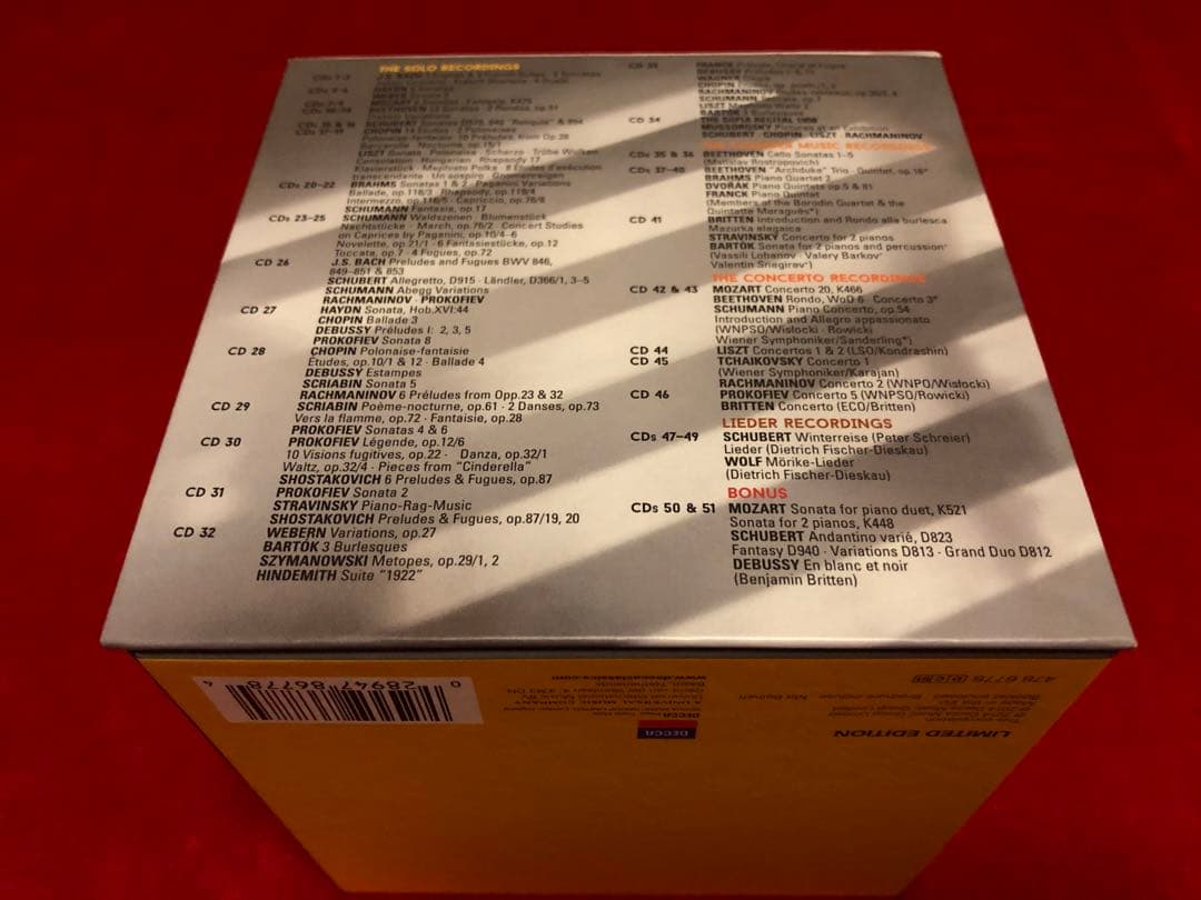 クラシック RICHTER COMPLETE DECCA RECORDINGS