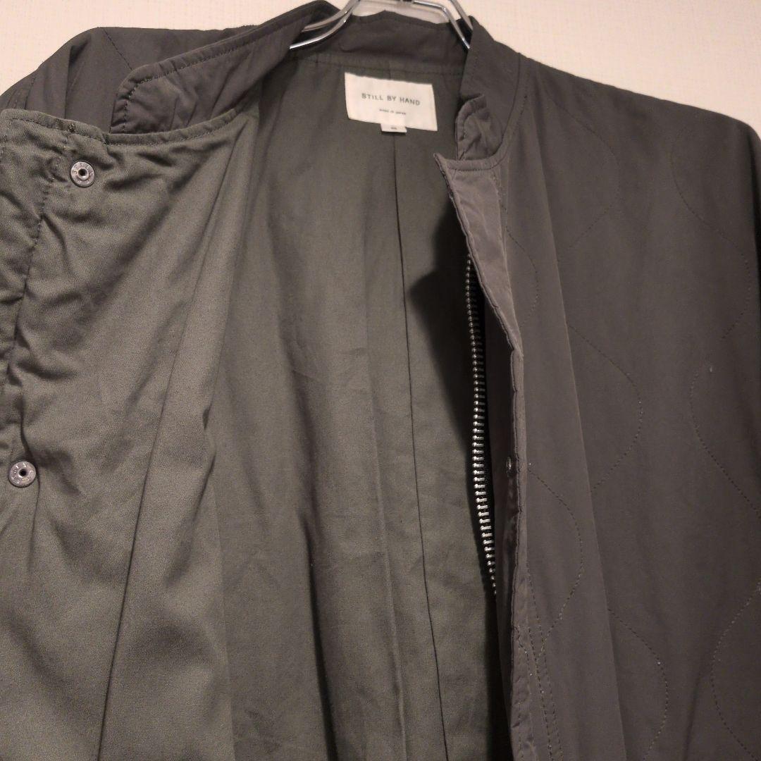 STILL BY HAND スタンドカラー シンサレートキルティングコート 46