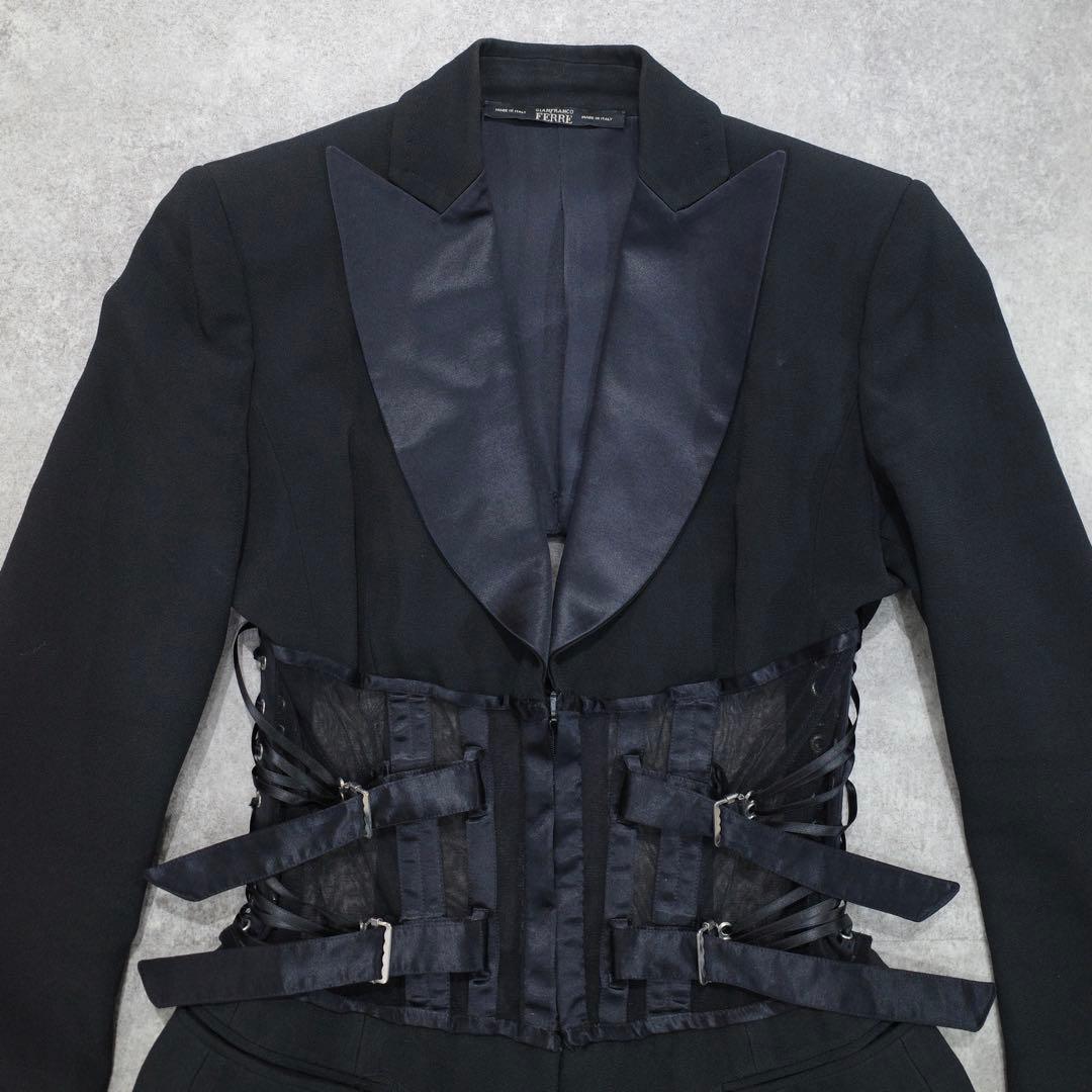ジャケット・アウター 90s GIANFRANCO FERRE sheer corset jacket